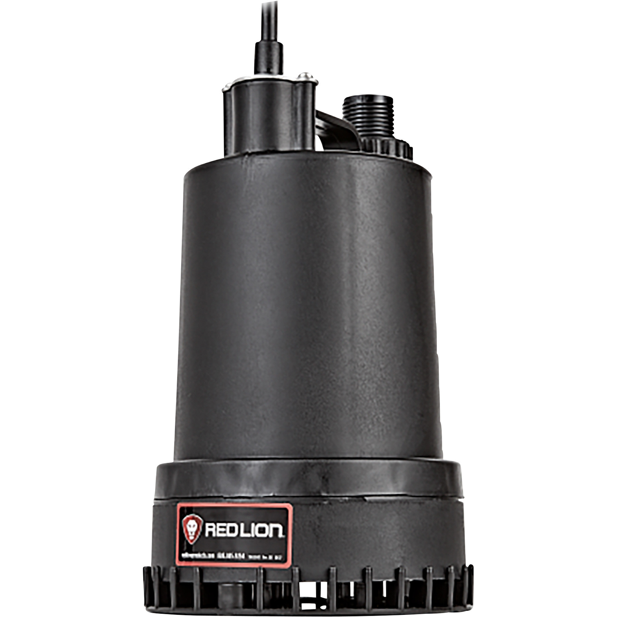 Red Lion Submersible Utility Water Pump, 1,300 GPH, 1/6 HP, 1n. MNPT/3/4in. GHT Ports, Model# RL-MP16